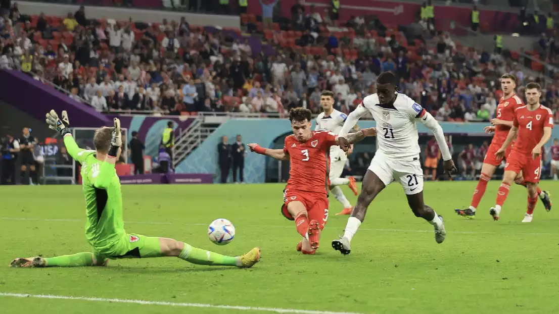 Timothy Weah cetak gol pertama Amerika Serikat di Qatar.