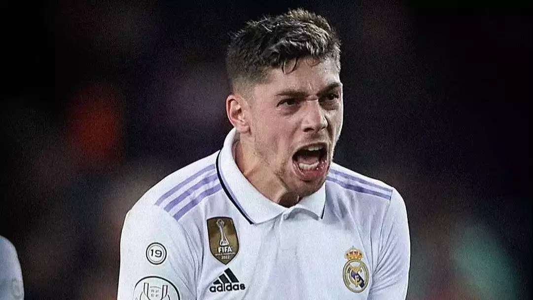 Gelandang Real Madrid, Federico Valverde.