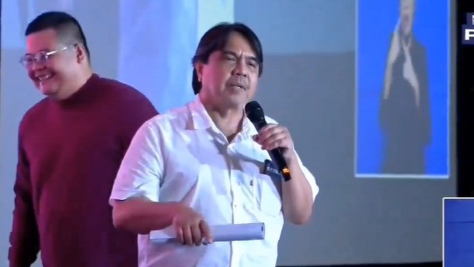 Politikus Partai Solidaritas Indonesia (PSI) Ade Armando dalam acara Festival Pemilu