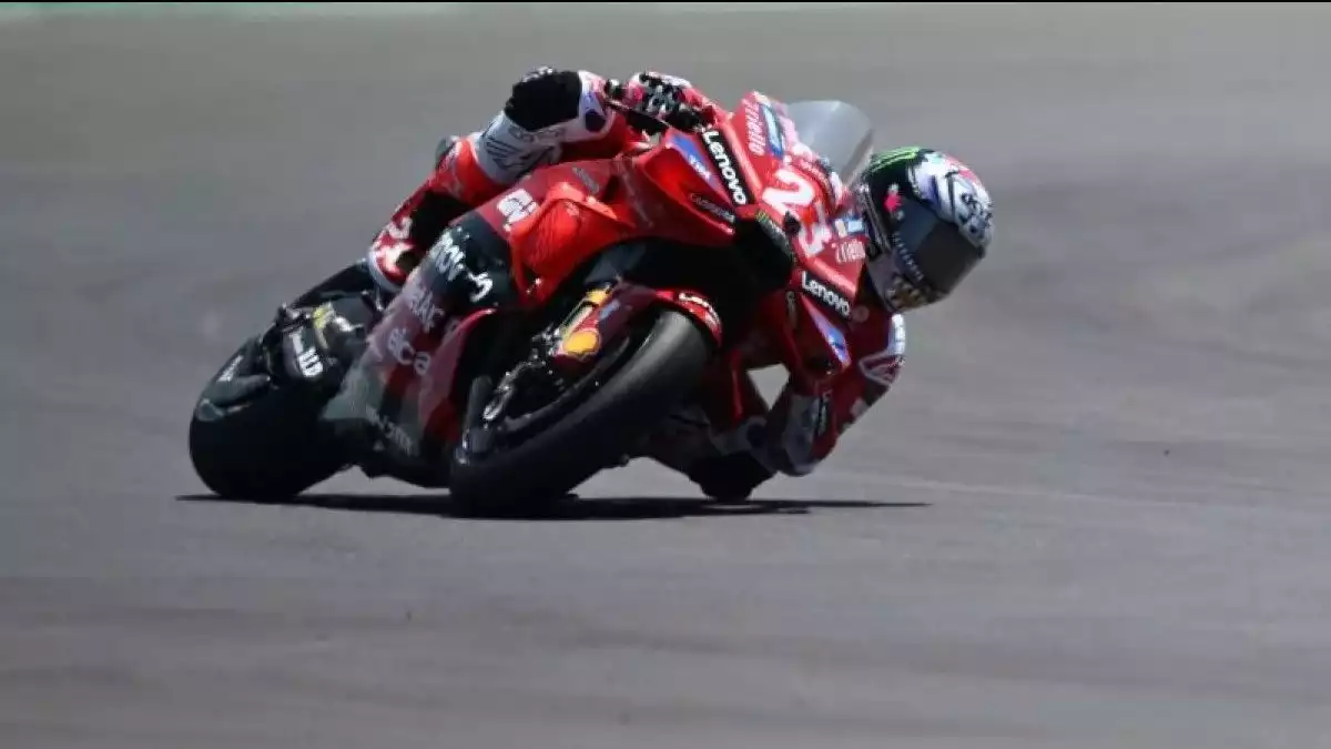 Enea Bastianini pembalap Ducati Lenovo di MotoGP Mandalika 2024