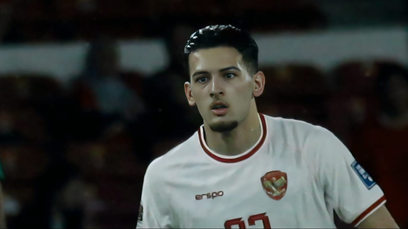 Pemain Timnas Indonesia, Justin Hubner saat Laga Menghadapi Arab Saudi di Kualifikasi Piala Dunia 2026