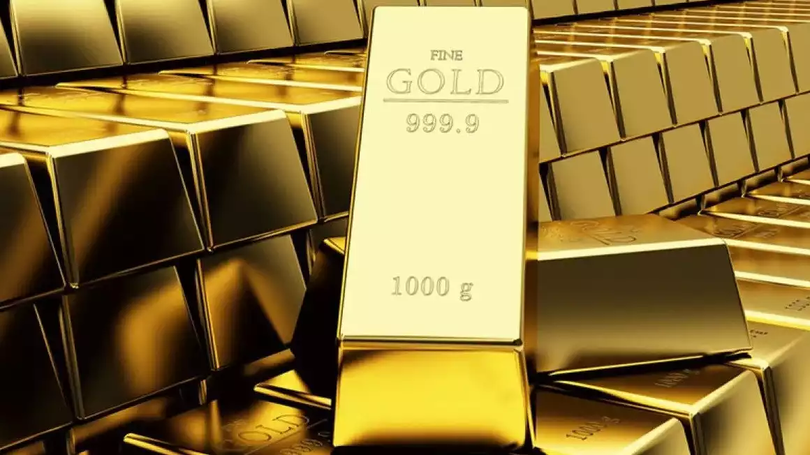 Ilustrasi emas batangan