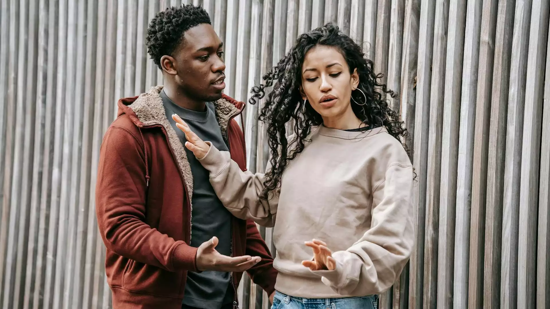 Ilustrasi pasangan bertengkar