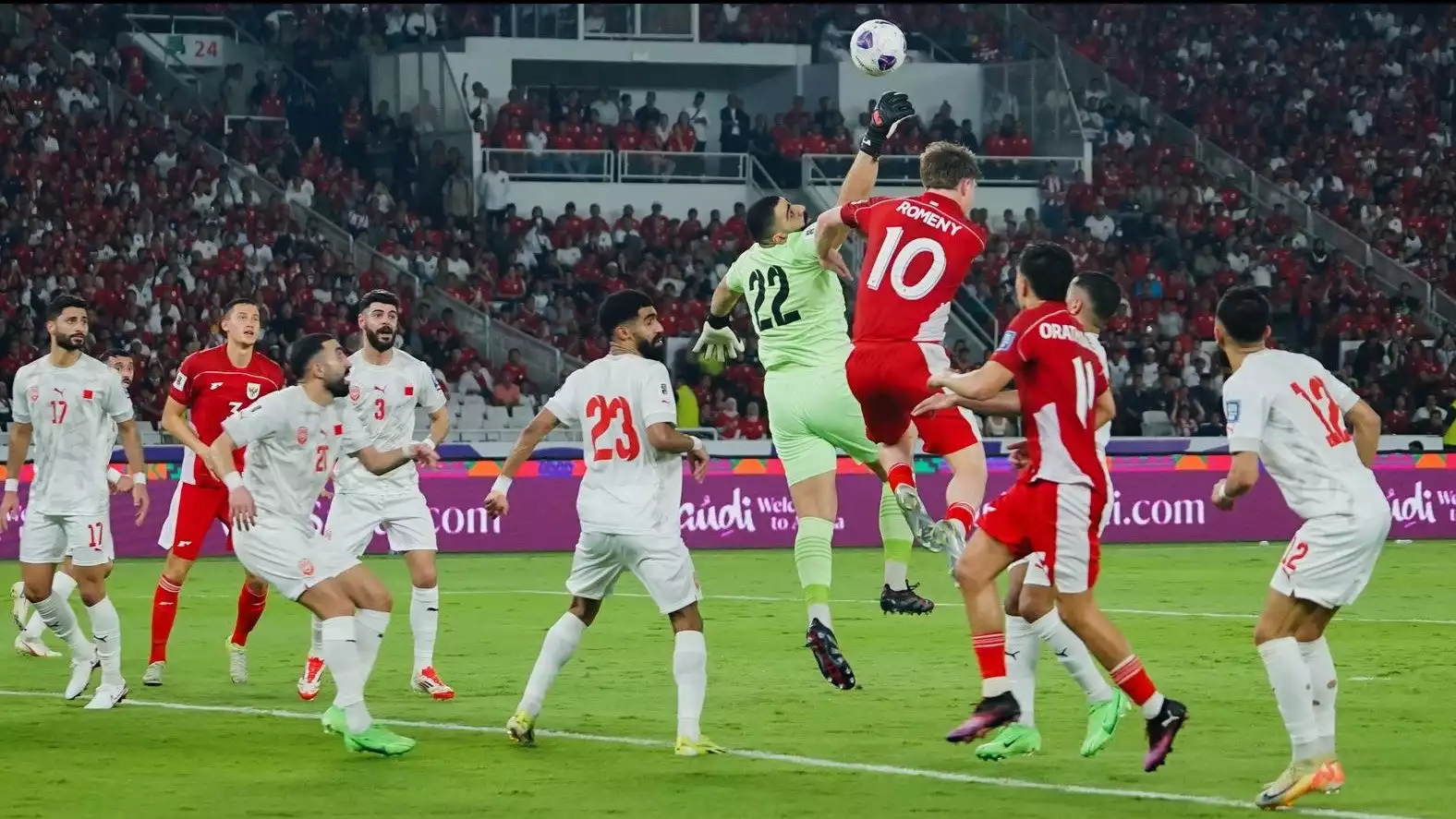 Pertandingan Timnas Indonesia vs Bahrain pada matchday ke-8 Kualifikasi Piala Dunia 2026 zona Asia.