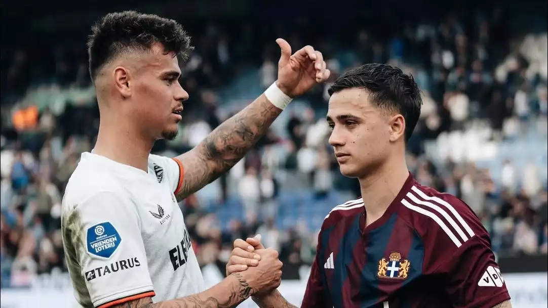 Pemain Timnas Indonesia Mees Hilgers dan Eliano Reijnders