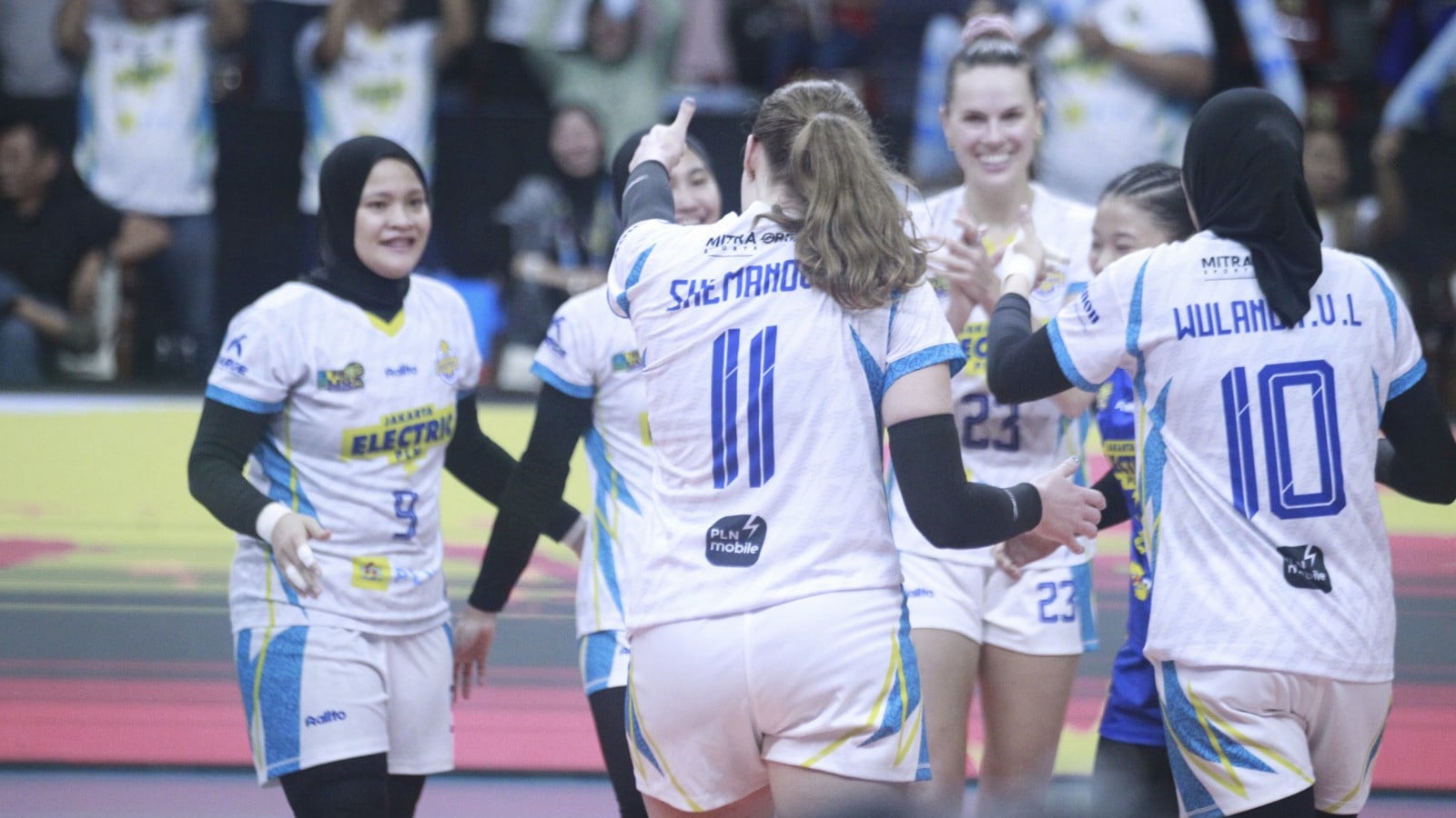 Pemain Jakarta Electric PLN di final four Proliga 2025.