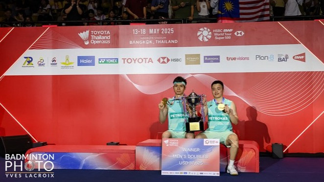 Herry IP bawa Aaron Chia/Soh Wooi Yik juarai Thailand Open 2025