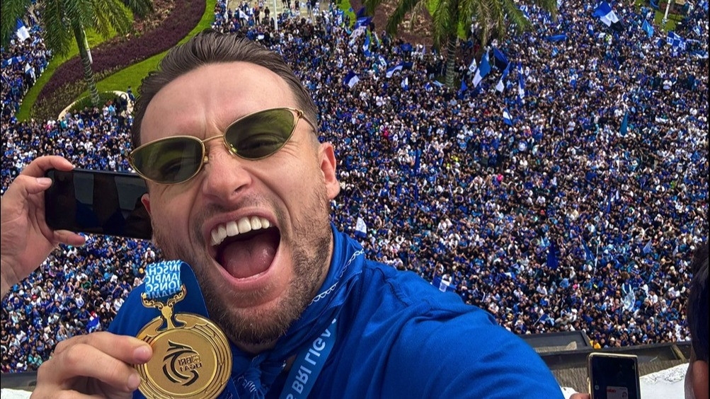 Marc Klok rayakan gelar juara Persib Bandung