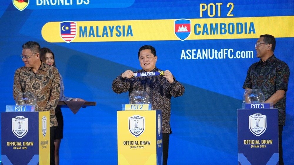 Erick Thohir saat undian Piala AFF U-23 2025
