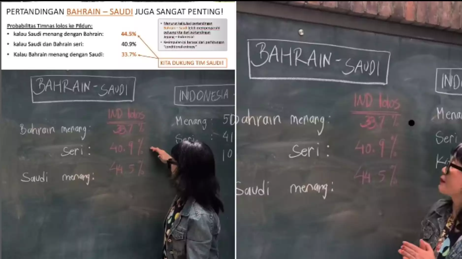 Prof Stella Jelaskan Persentase peluang Timnas Indonesia ke Piala Dunia berdasarkan laga Bahrain-Arab Saudi