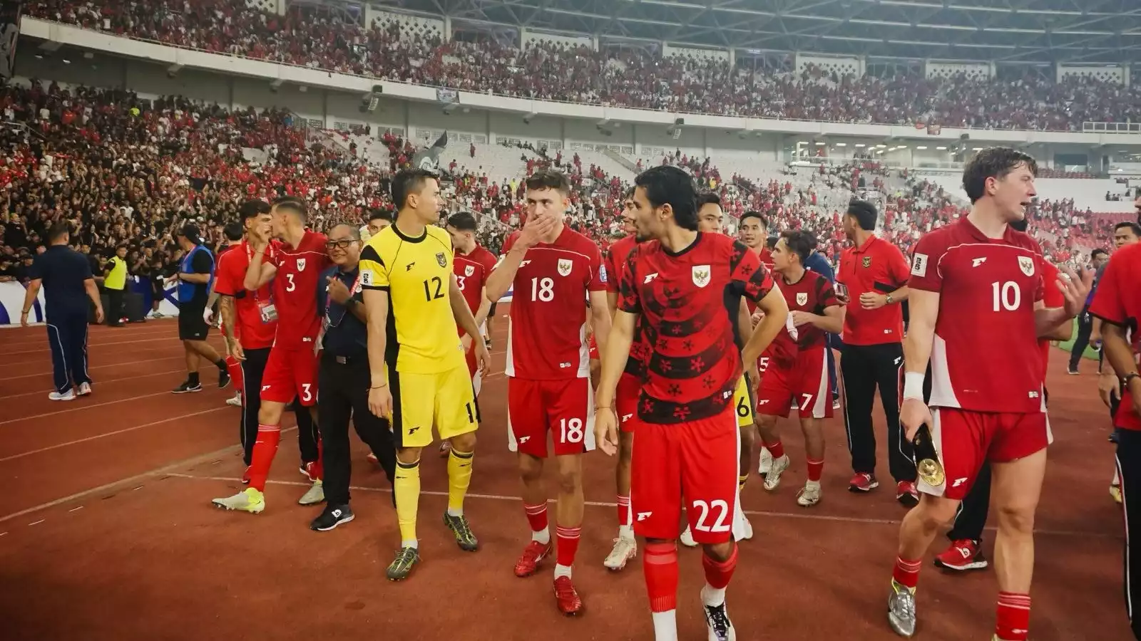 Para Pemain Timnas Indonesia usai Menghadapi China di Kualifikasi Piala Dunia 2026