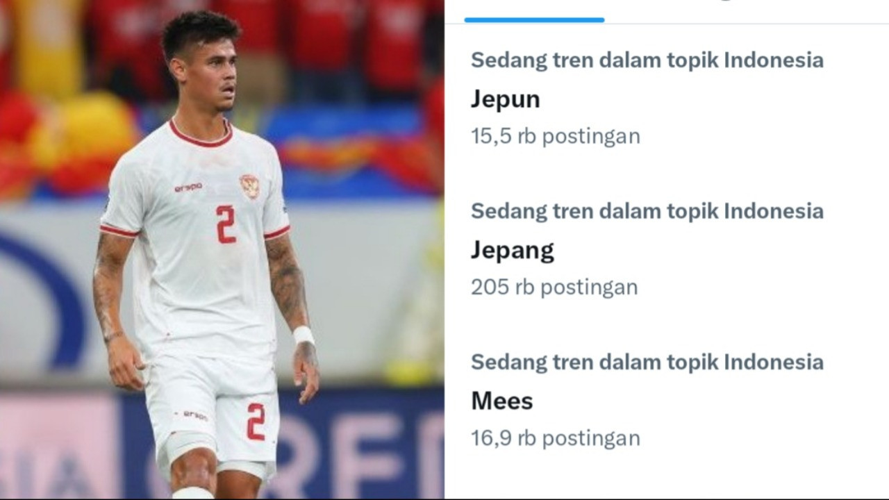 Pemain Timnas Indonesia, Mees Hilgers trending topik di media sosial X