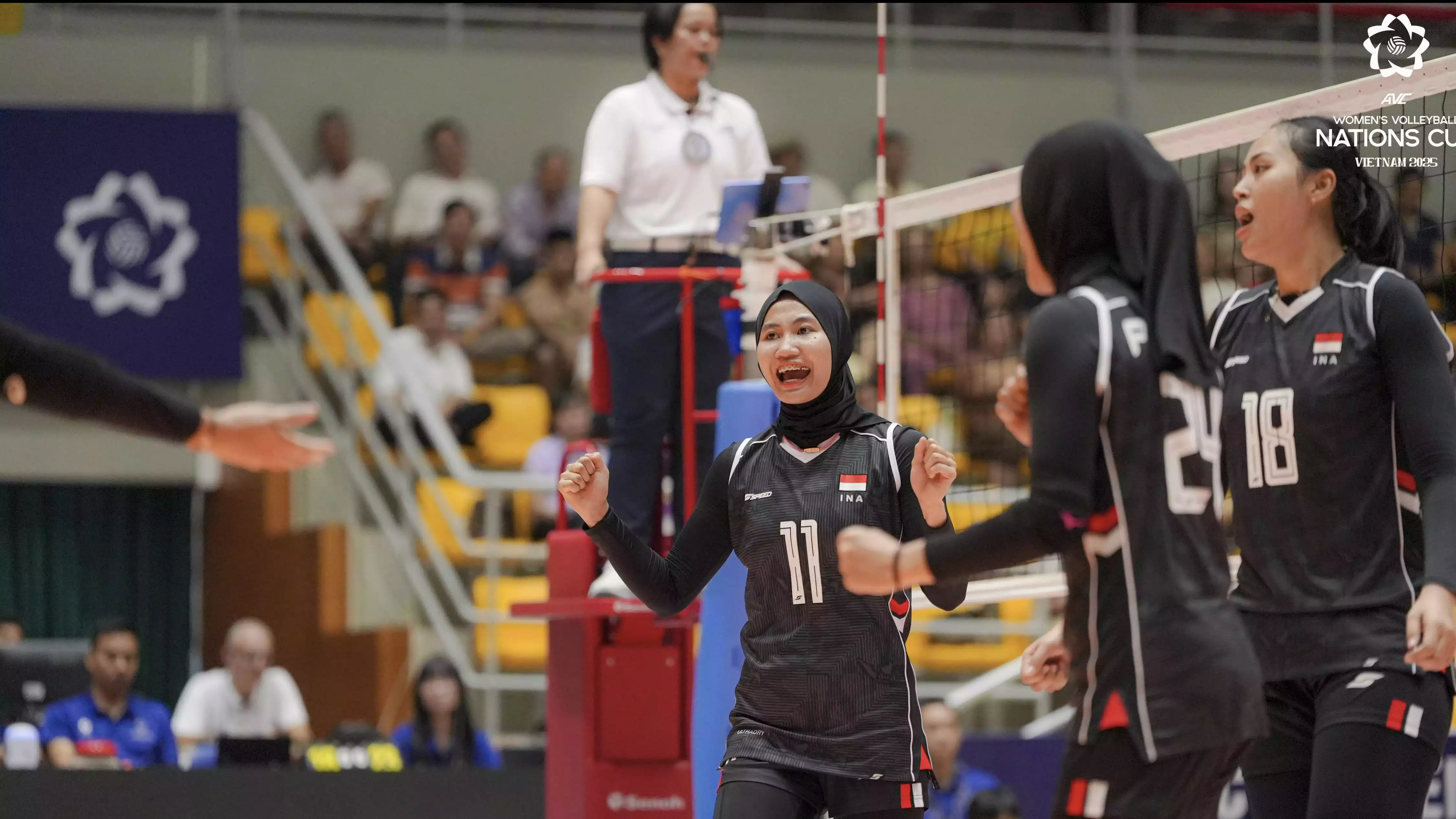 Skuad Timnas Voli Putri Indonesia di AVC Nation Cup 2025