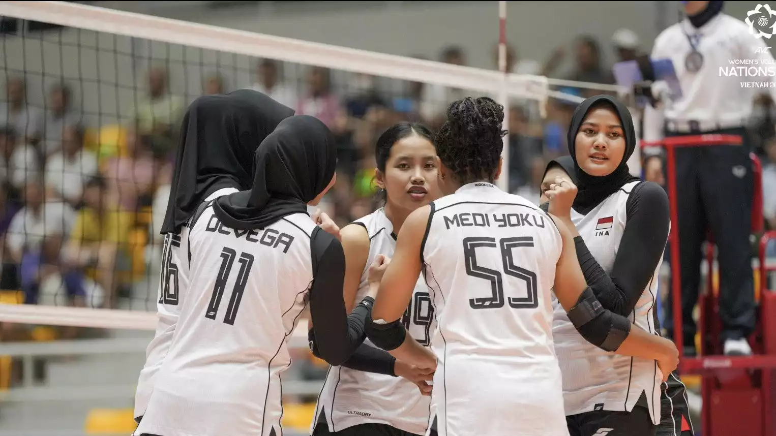 Skuad Timnas Voli Putri Indonesia di AVC Nation Cup 2025