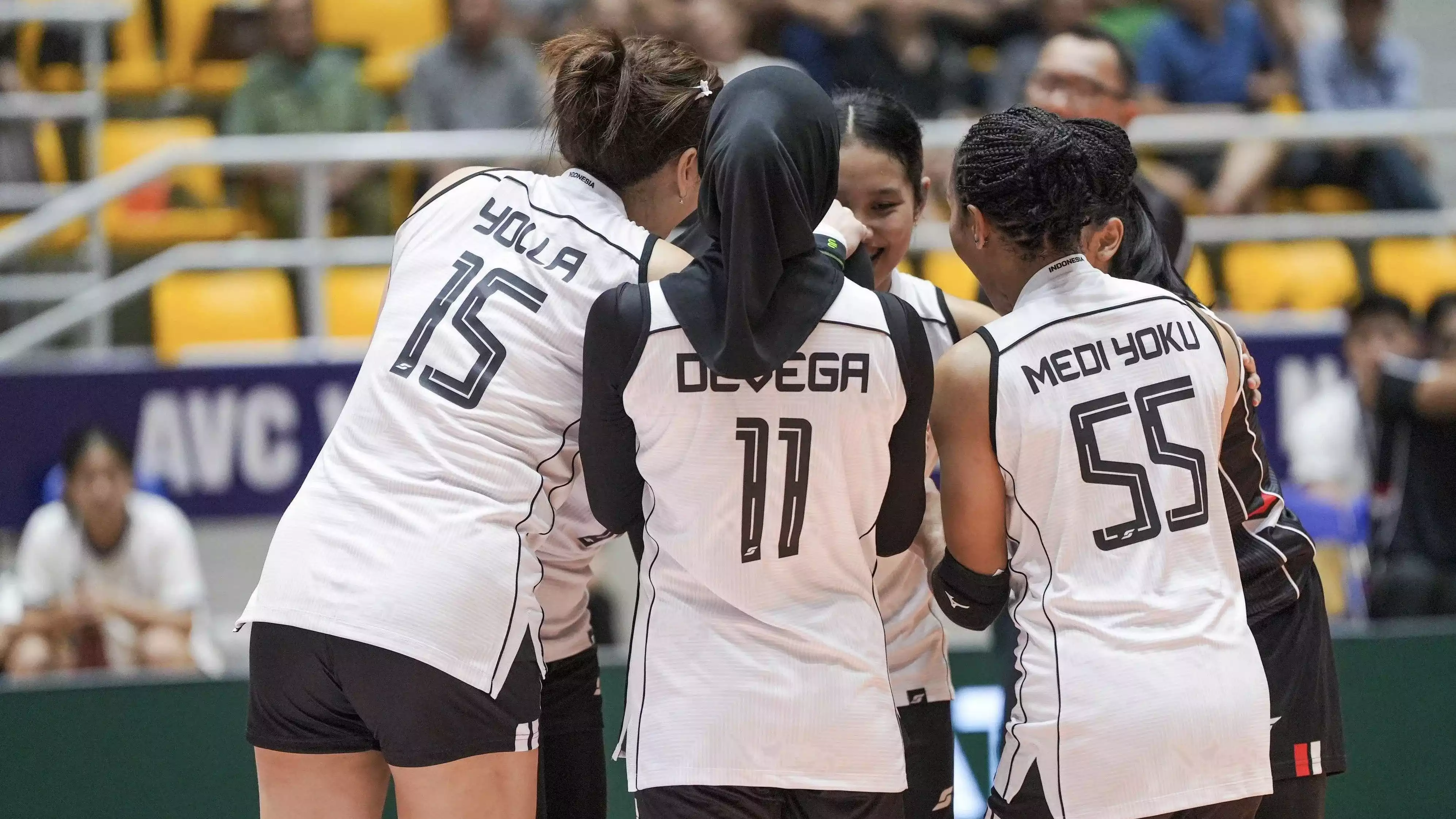 Skuad Timnas Voli Putri Indonesia di ajang AVC Nation Cup 2025