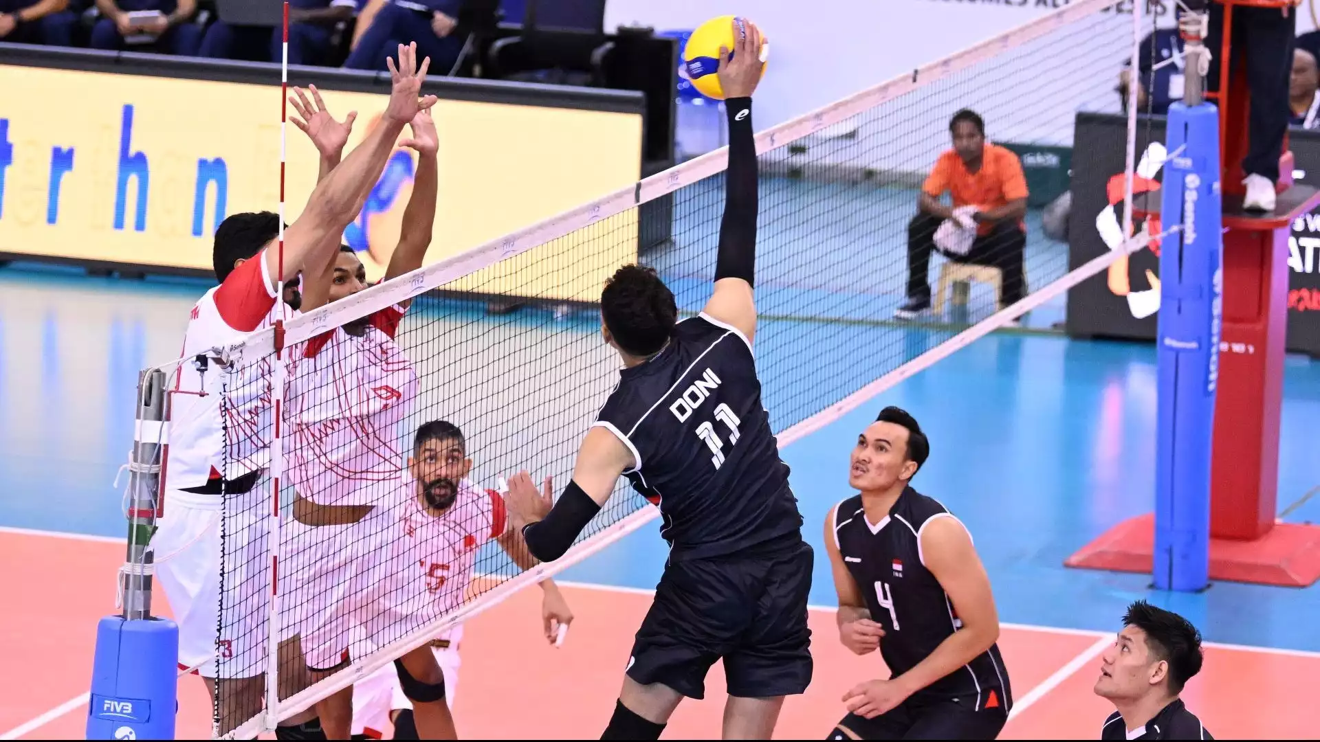 Timnas Voli Indonesia vs Bahrain di AVC Nation Cup 2025