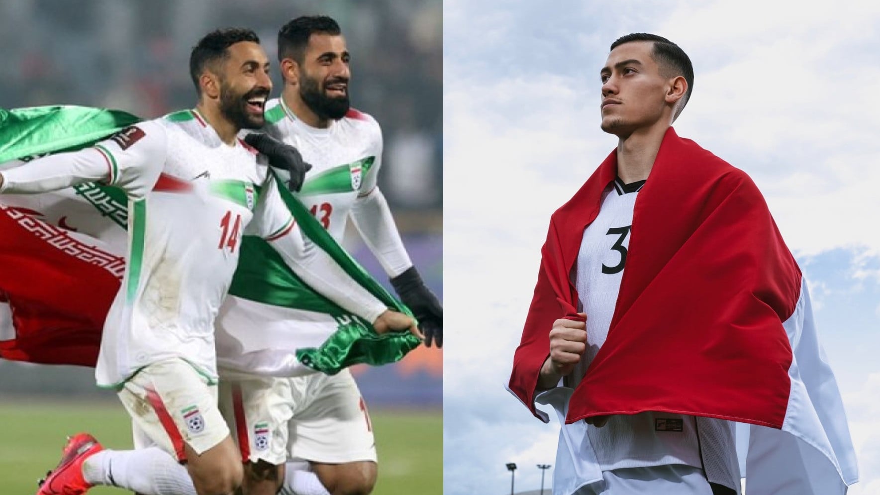 Pemain Timnas Iran dan Kapten Timnas Indonesia, Jay Idzes