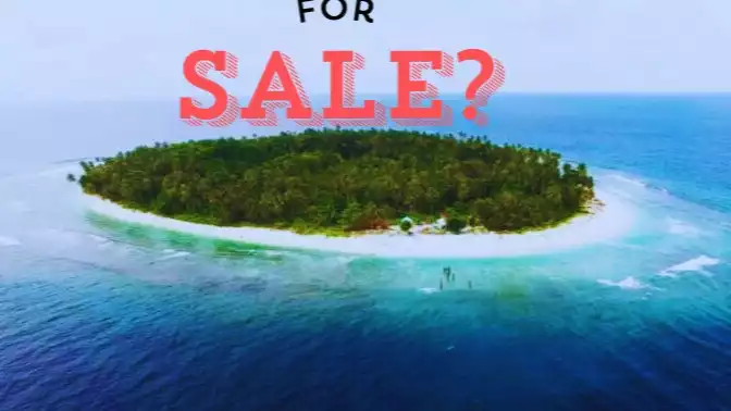 Ilustrasi penjualan pulau di Indonesia.
