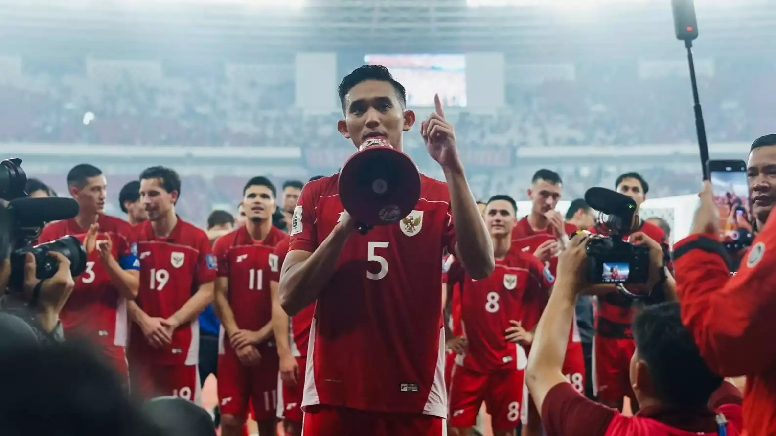 Rizky Ridho bersama Pemain Timnas Indonesia