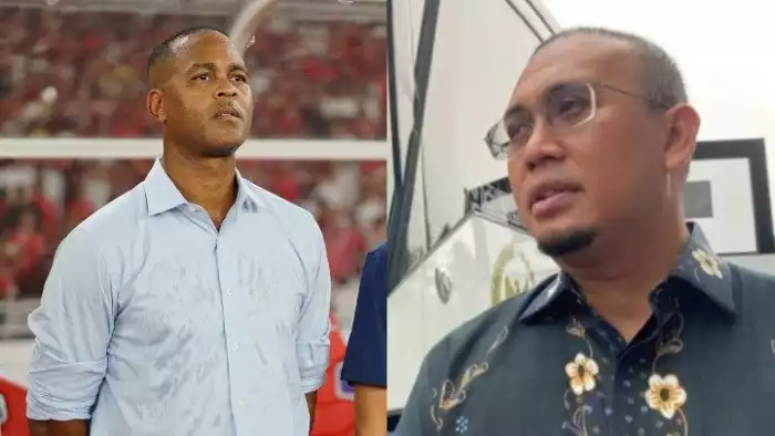 Pelatih Timnas Indonesia, Patrick Kluivert & Mertua Pratama Arhan sekaligus bos Semen Padang, Andre Rosiade