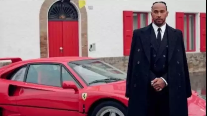 Lewis Hamilton di Ferrari