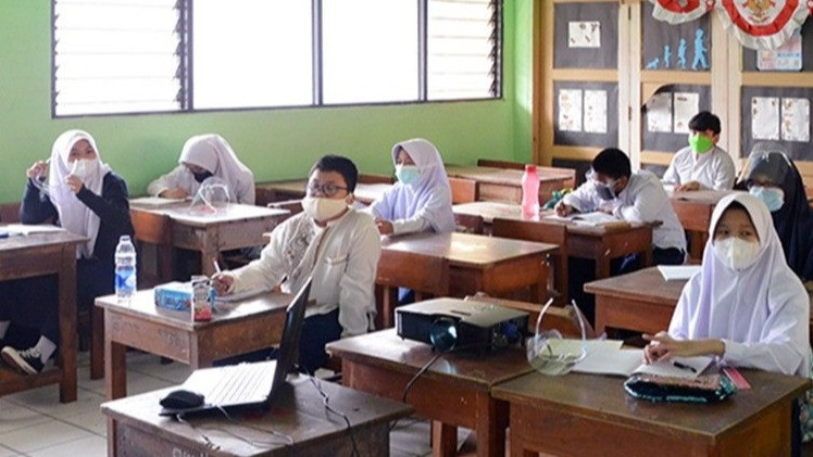 Ilustrasi anak sekolah.