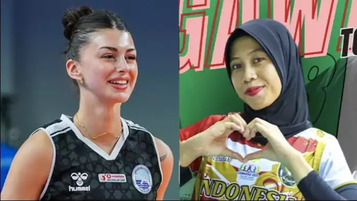 Deniz Emrelli dan Megawati Hangestri pemain Manisa BBSK