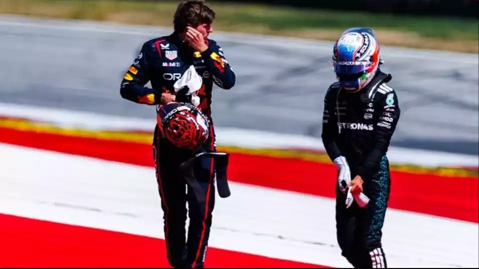 Max Verstappen dan Kimi Antonelli di F1 GP Austria 2025