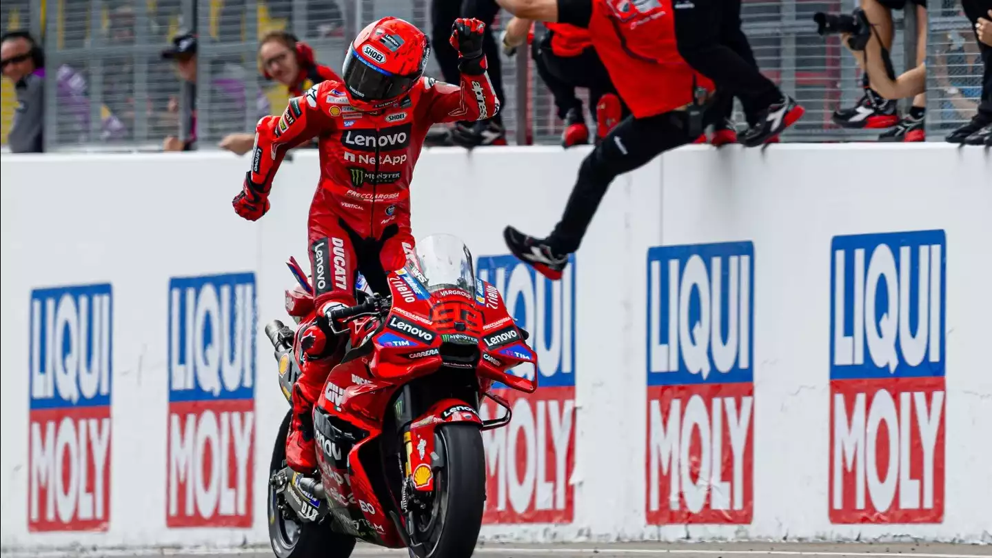 Marc Marquez saat Memenangkan MotoGP Jerman 2025