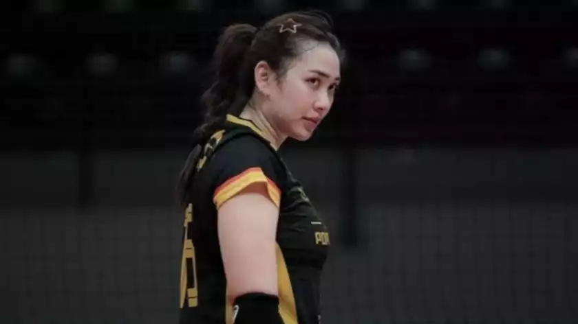 Yolla Yuliana saat di Jakarta Popsivo Polwan