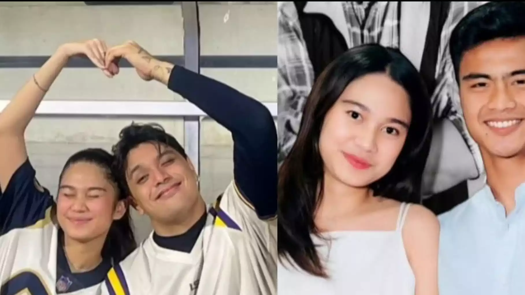 kolase foto Azizah Salsha dengan Philo dan Pratama Arhan