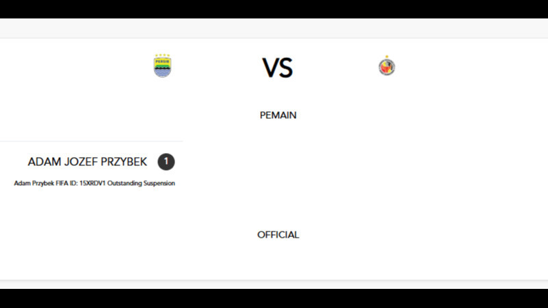 Pemain Persib Bandung Kena Sanksi