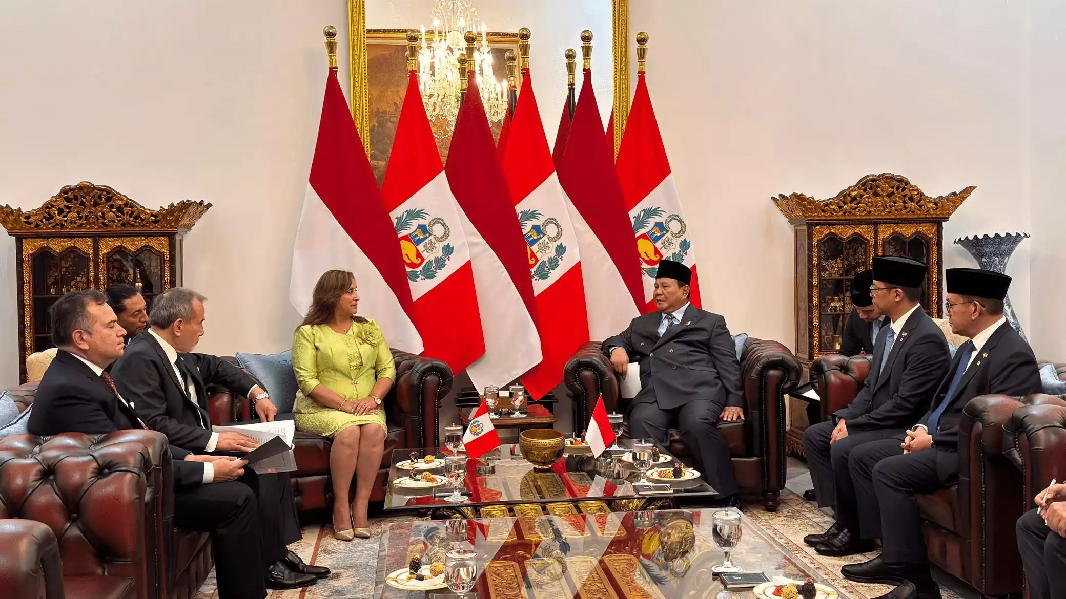 Presiden Prabowo dan Presiden Peru Dina Boluarte
