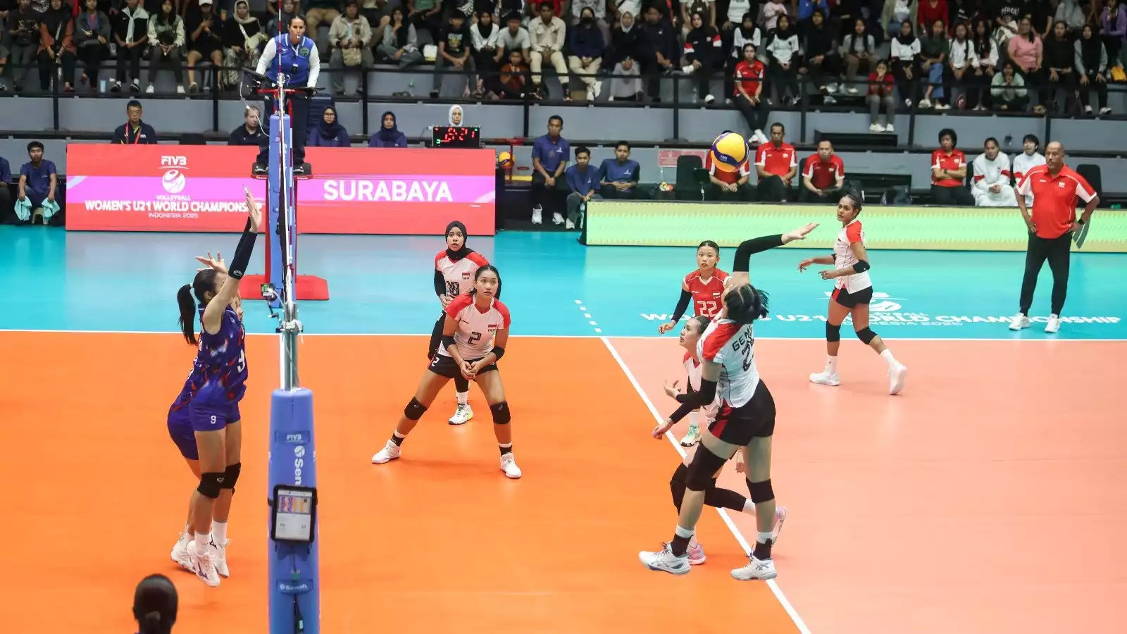 Timnas Voli Putri Indonesia U-21 vs Thailand