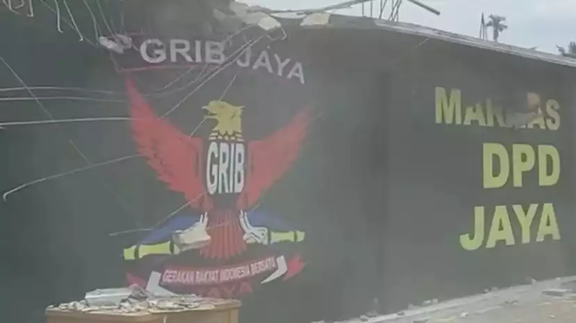 Markas GRIB Jaya di Deli Serdang dibongkar Bobby Nasution