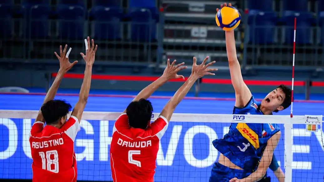 Timnas Voli Indonesia U-21 vs Italia