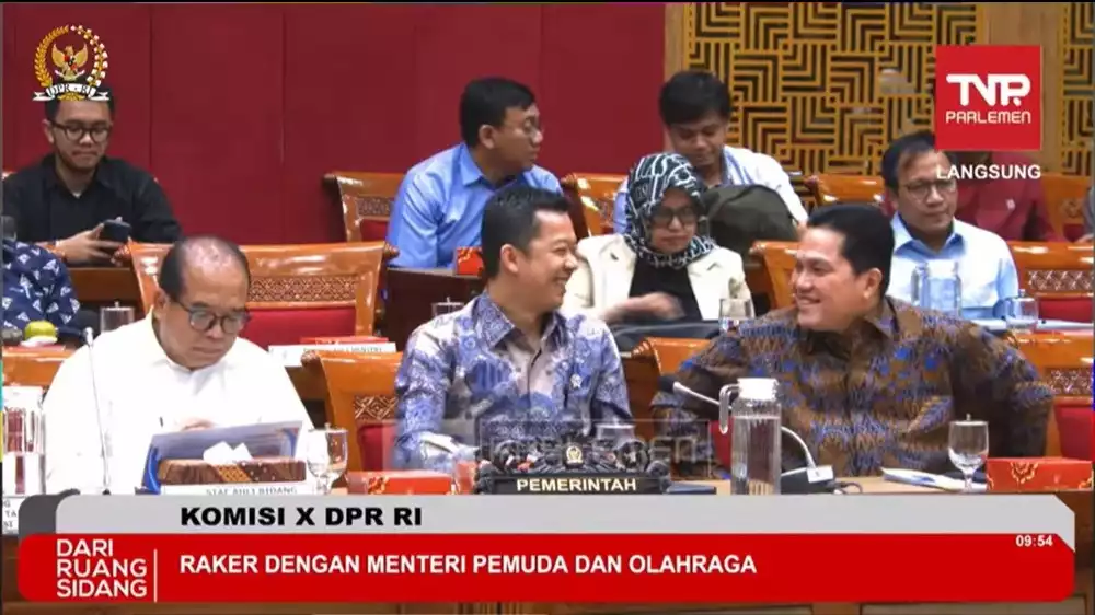 Senyum Erick Thohir dan Taufik Hidayat usai Miliano Jonathans dan Mauro Zijlstra dapat izin naturalisasi