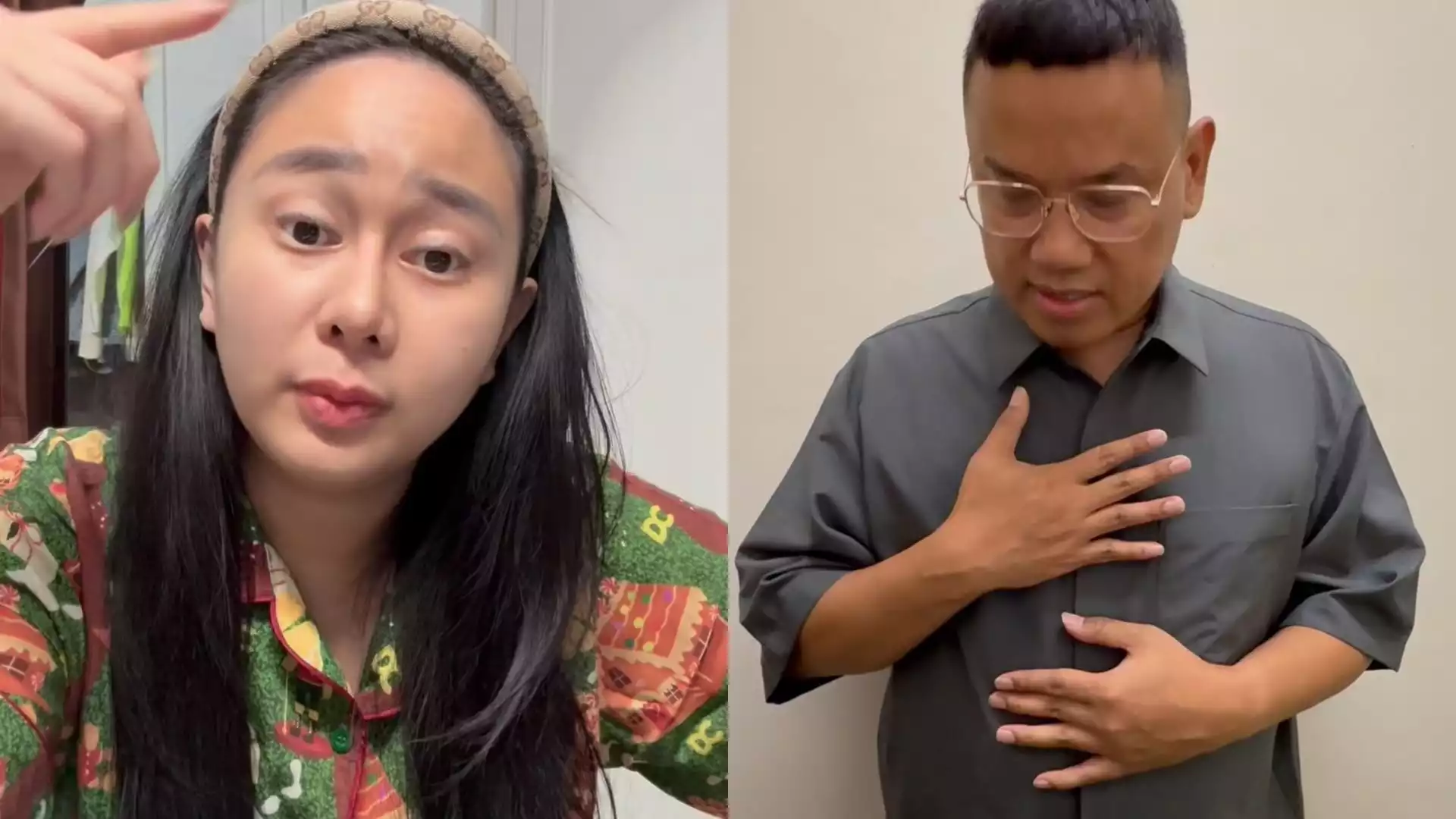 kolase Denise Chaliesta dan Uya Kuya