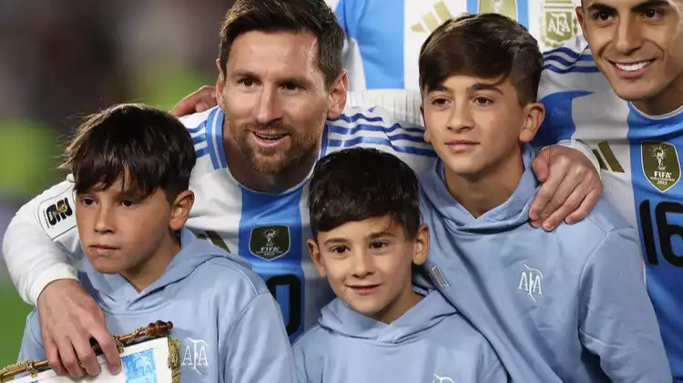Lionel Messi Bersama Timnas Argentina Sebelum Laga