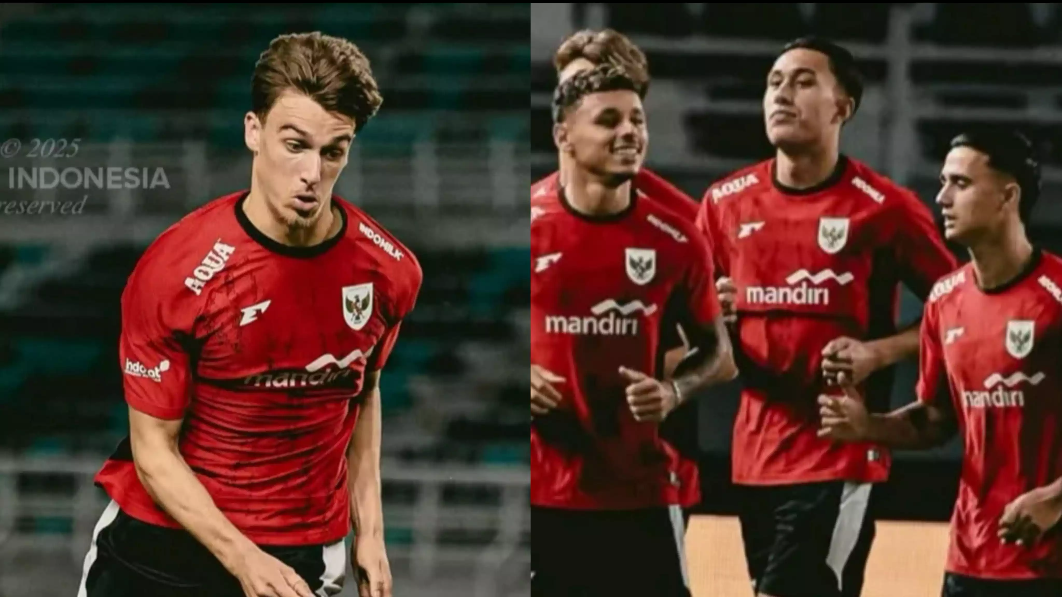 Kolase foto pemain Timnas Indonesia, Mauro Zijlstra dan Miliano Jonathans
