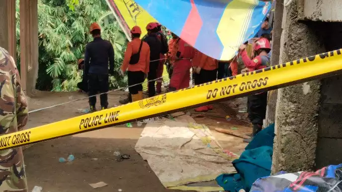 Kondisi Majelis di Bogor yang Roboh pada Minggu Pagi