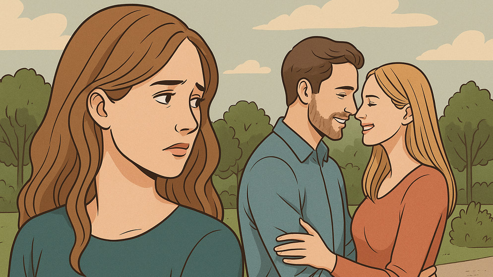 Ilustrasi mencintai suami orang