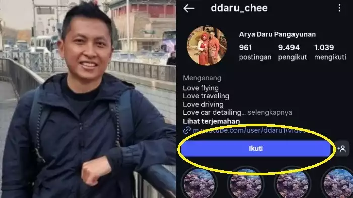 Fitur DM Instagram milik diplomat Arya Daru Pangayunan hilang