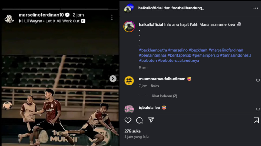 Marselino Ferdinan Diduga Sindir Beckham Putra usai Dibandingkan di Laga Timnas Indonesia Vs Taiwan, Bobotoh Persib Langsung Murka
            - galeri foto