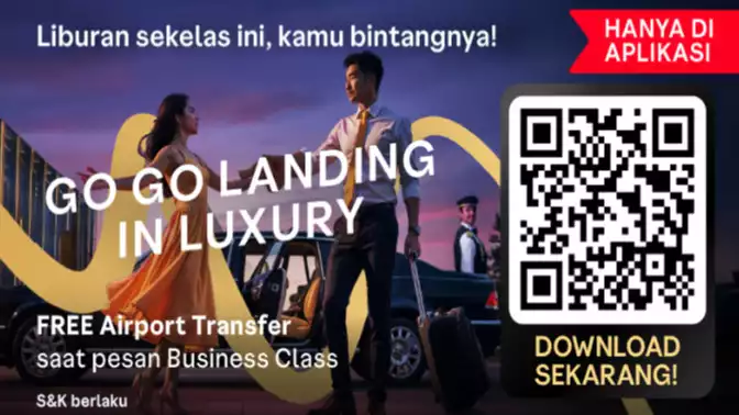 Dapatkan promo tiket pesawat murah di aplikasi.