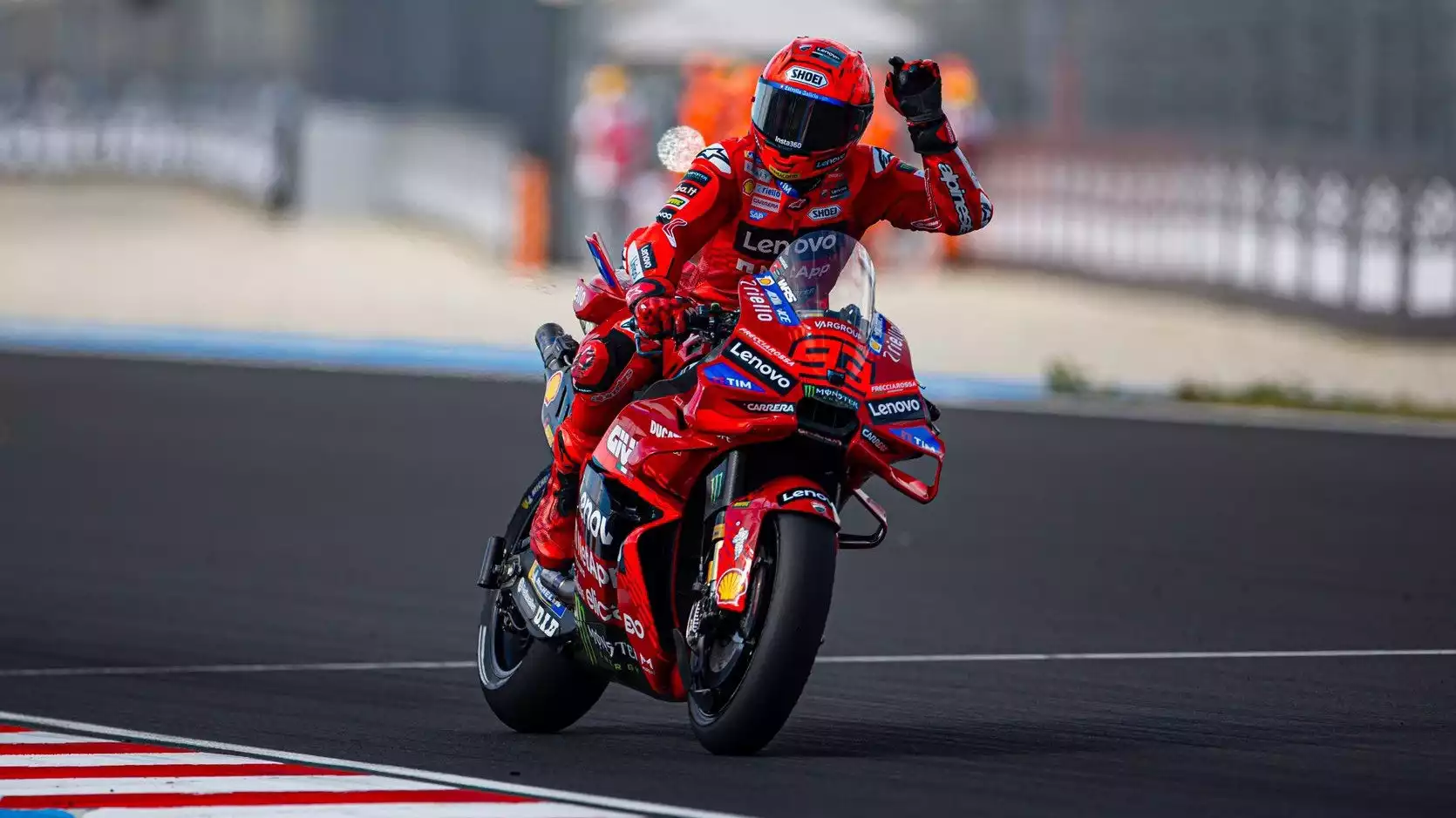 Pembalap Ducati Lenovo, Marc Marquez