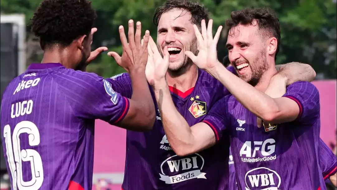 Selebrasi Pemain Persik di Super League