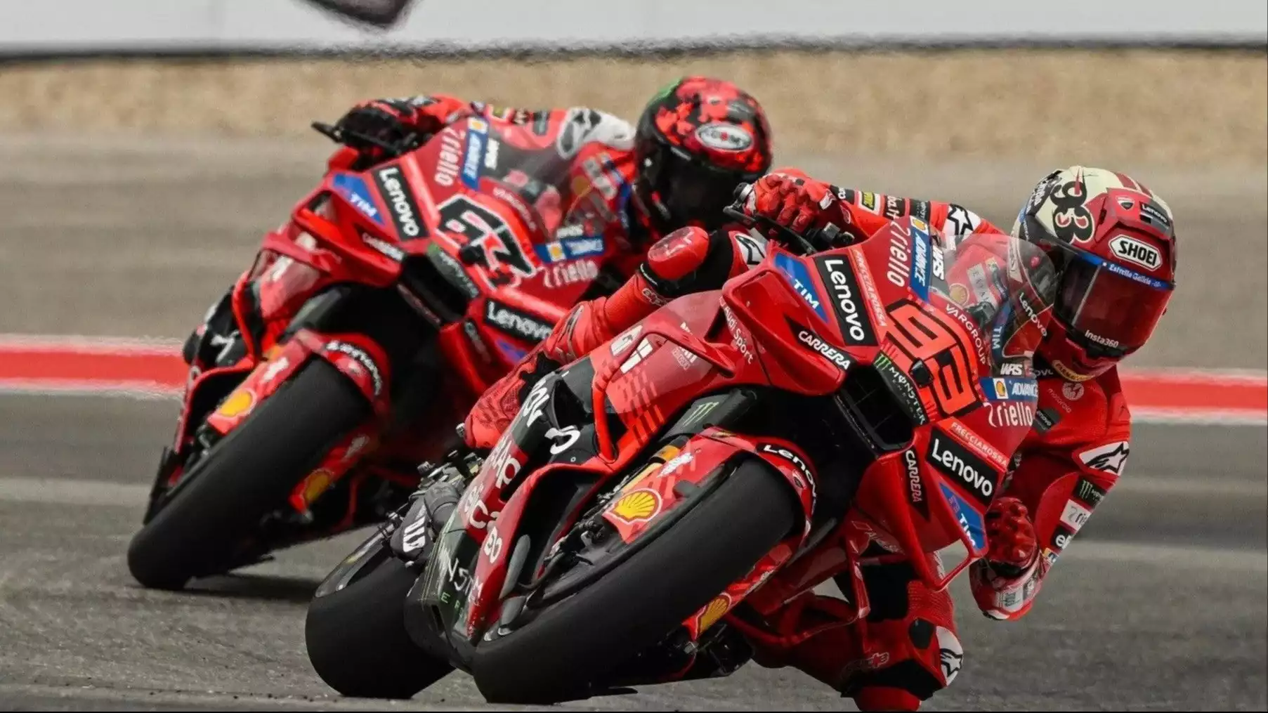 Francesco Bagnaia dan Marc Marquez