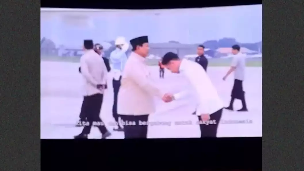 Cuplikan Video Prabowo Subianto di Bioskop