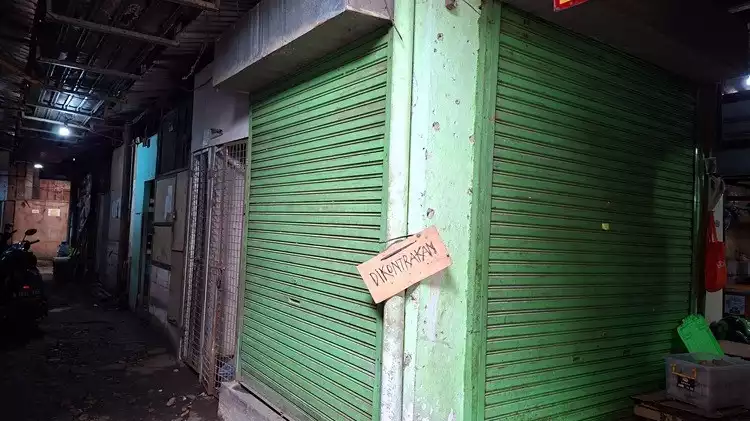 Suasana Pasar Radio Dalam, Jakarta Selatan, kini bak pasar mati suri.